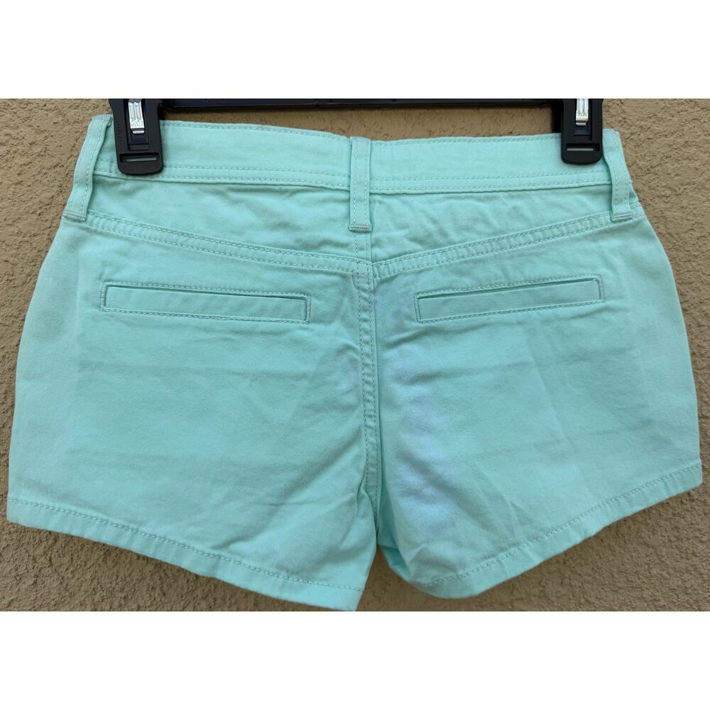 Arizona Jean Co Blue Denim Shortie Shorts Size 1 - Picture 2 of 6
